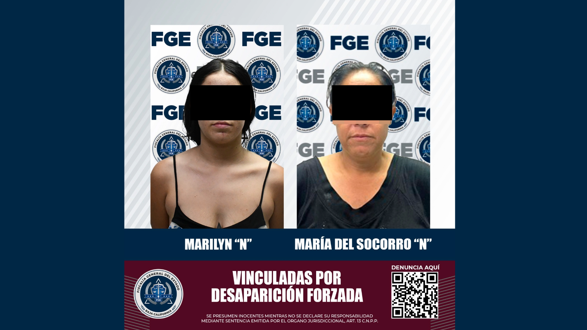 Procesan a mujeres acusadas por desaparición forzada, en Mexicali