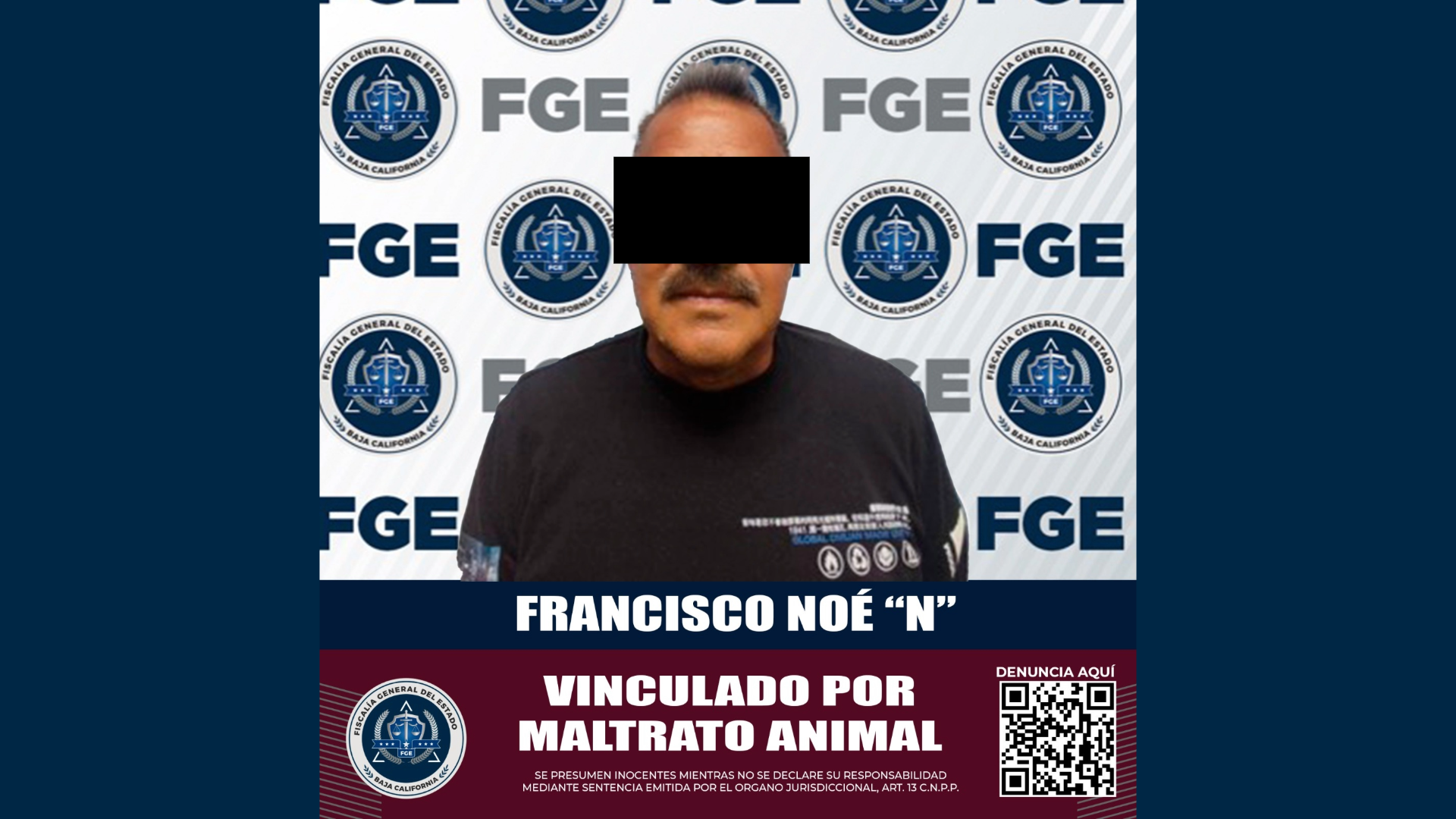 Detienen a hombre acusado de maltrato animal, en Mexicali