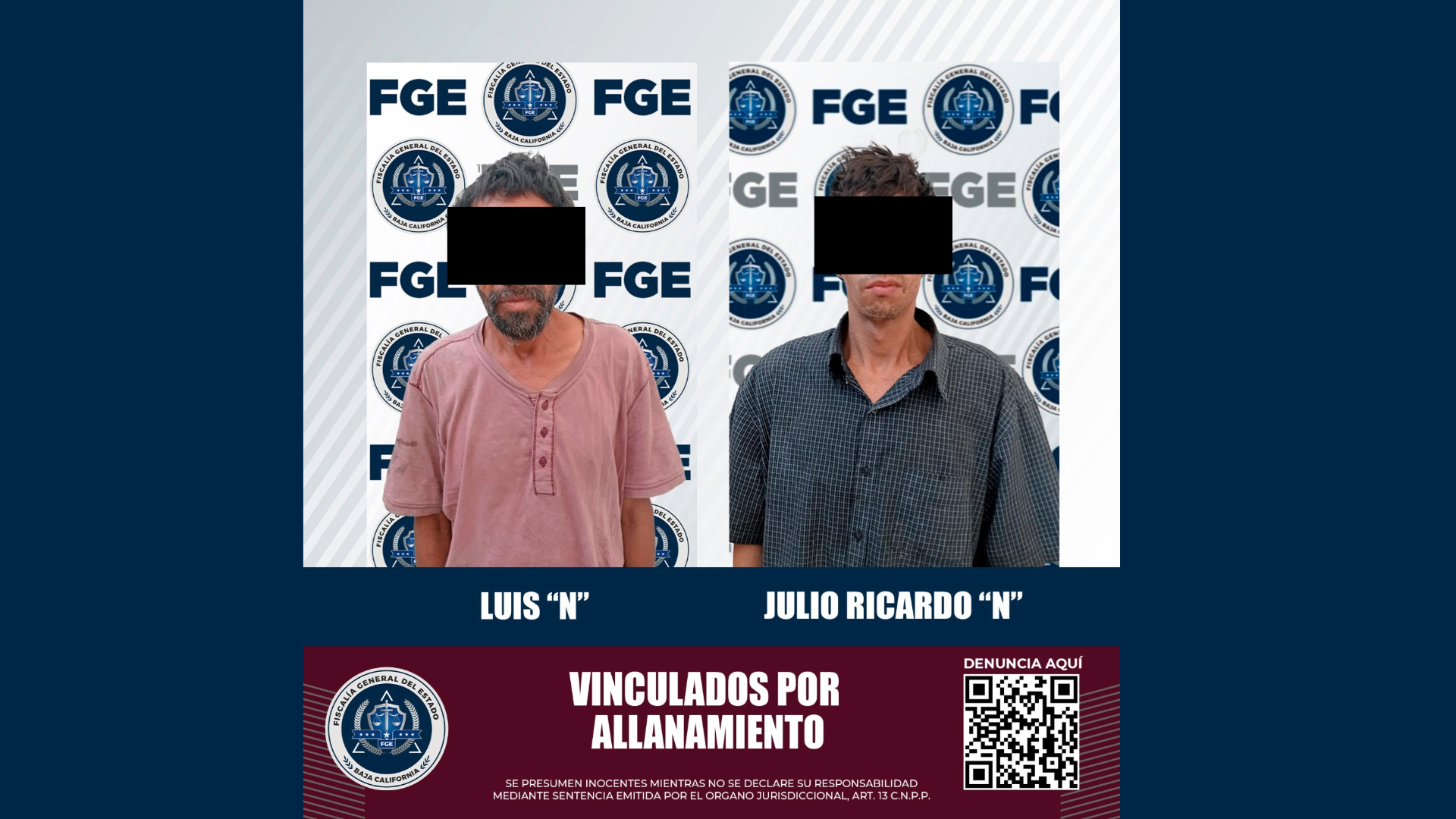 Detienen a dos sujetos por allanamiento a plantel educativo, en Mexicali