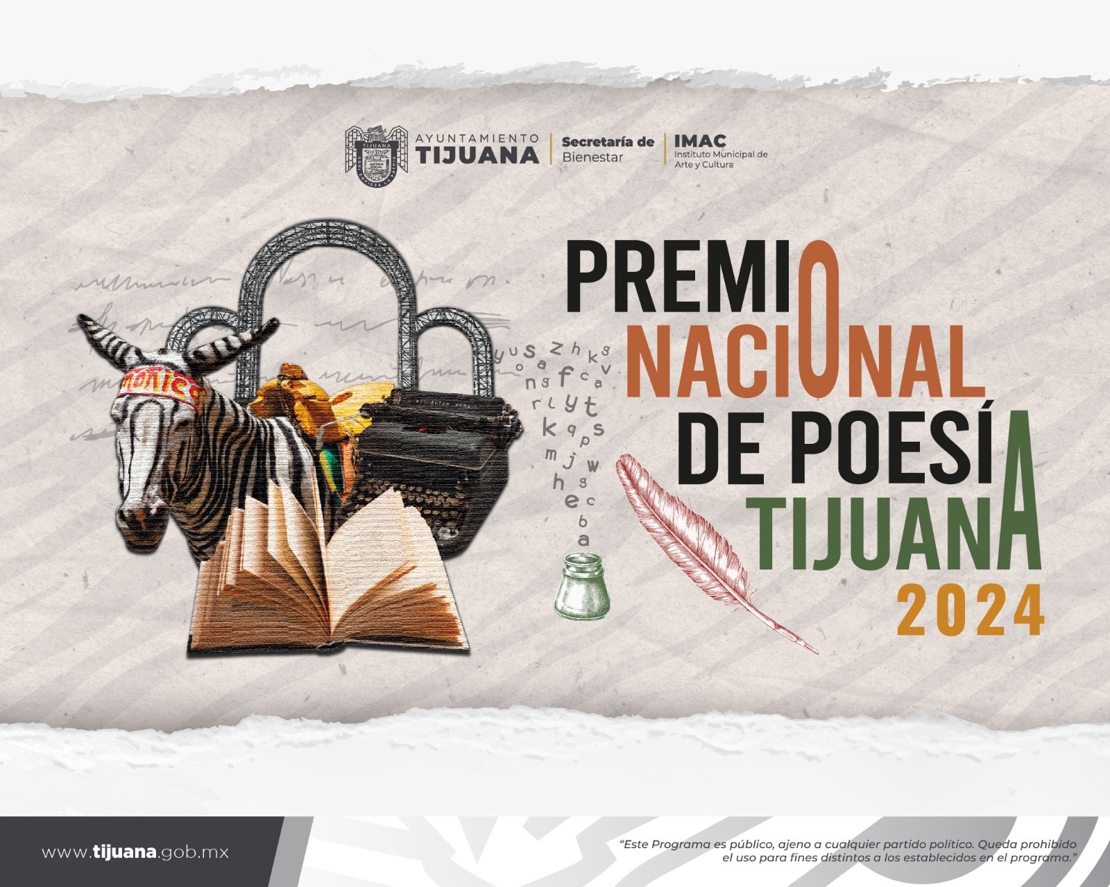 PRÓXIMO 10 DE JUNIO FECHA LÍMITE PARA PARTICIPAR EN EL PREMIO NACIONAL DE POESÍA TIJUANA 2024