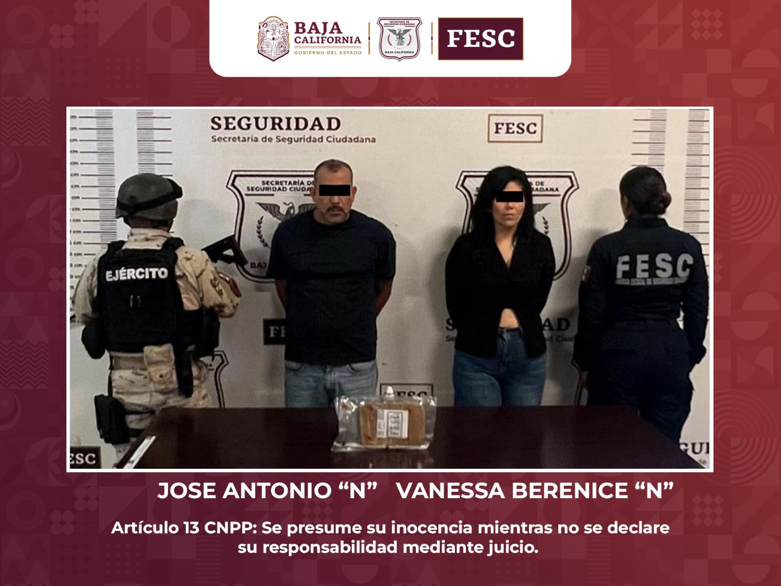 Detienen a dos personas en poder de polvo de fentanilo, en Tijuana