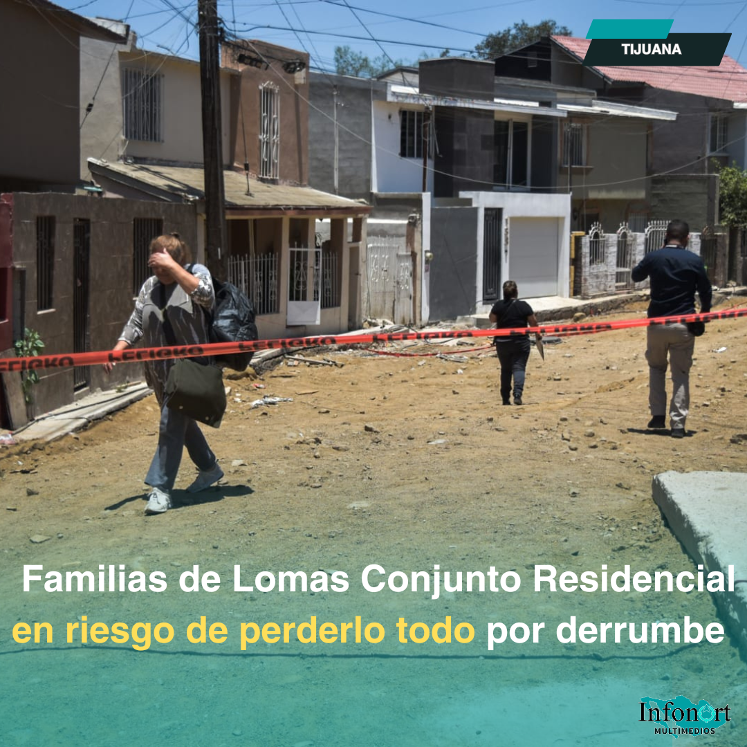 Familias de Lomas Conjunto Residencial en riesgo de perderlo todo por derrumbe