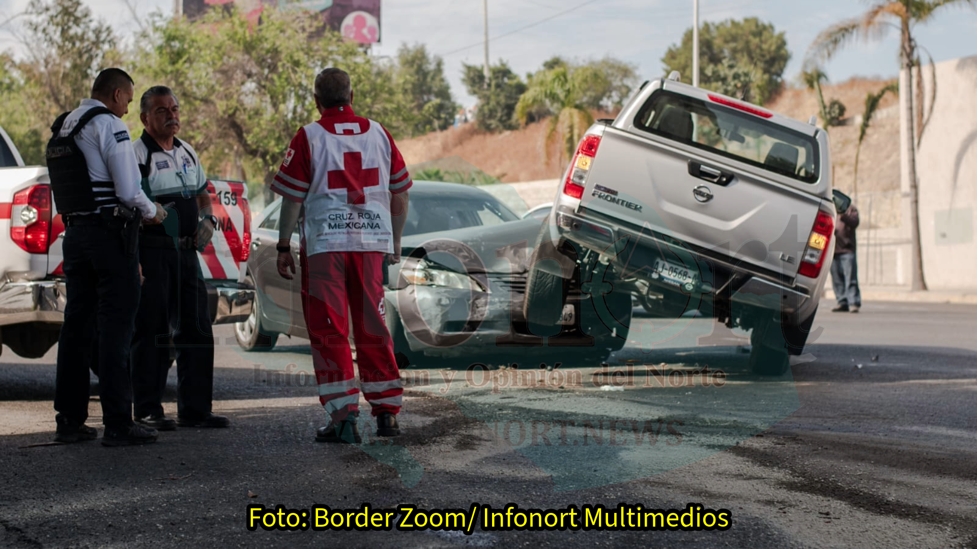 Conductor se pasa alto y provoca fuerte choque sobre bulevar Las Américas