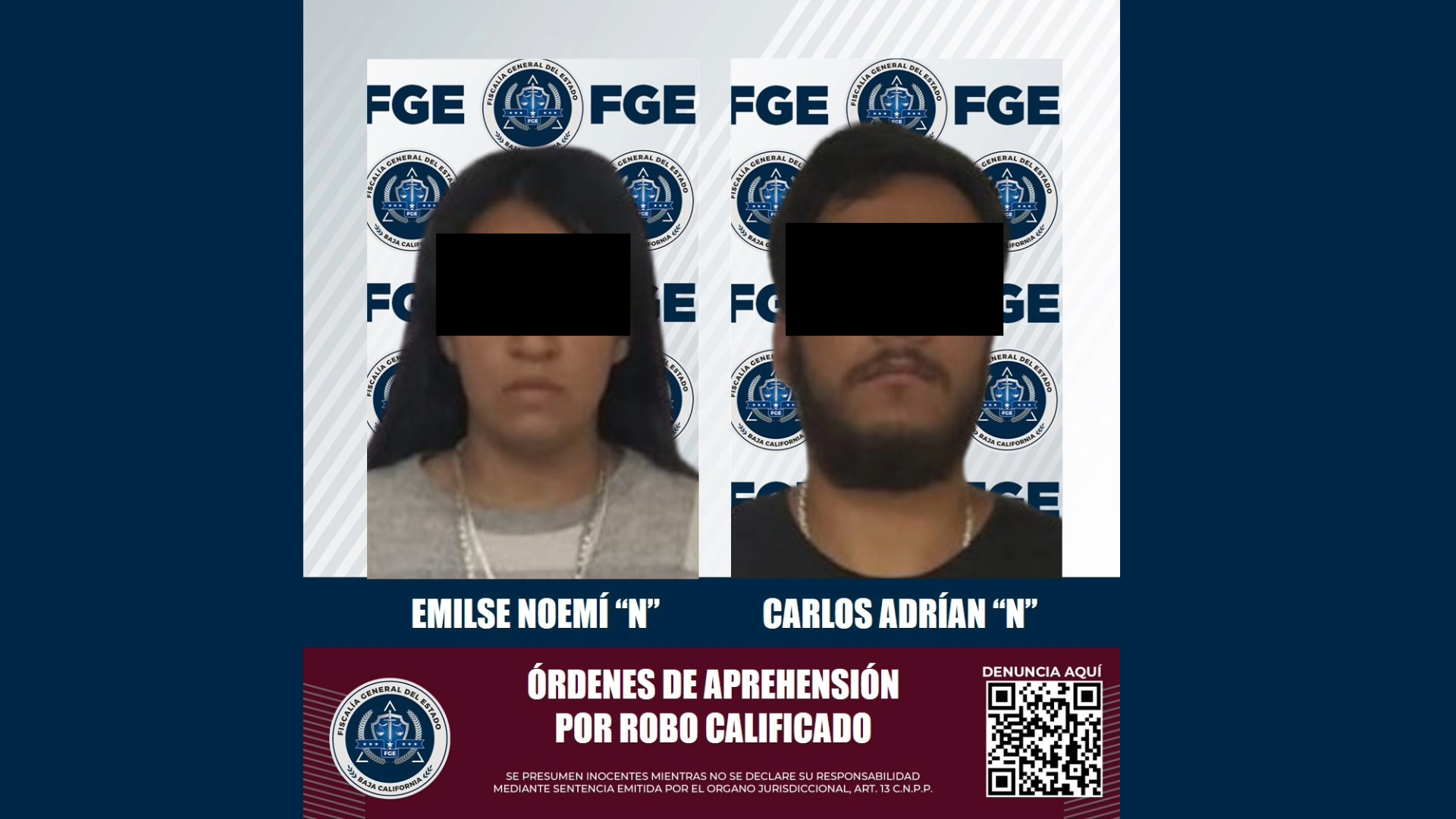 Detienen a mujer y hombre implicados en robo a joyería, en Tijuana