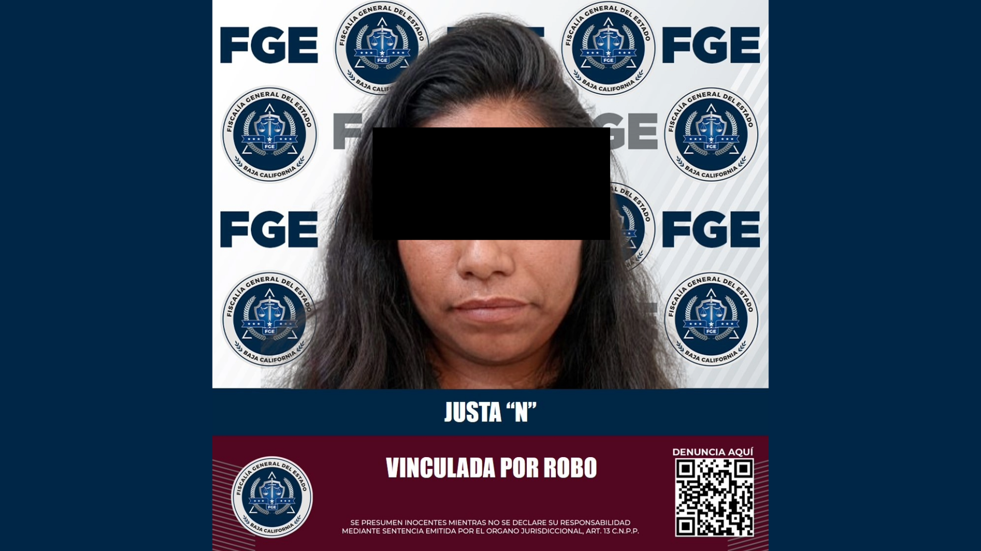 Detienen a mujer acusada de robo de dinero y joyería fina en residencia, en Mexicali