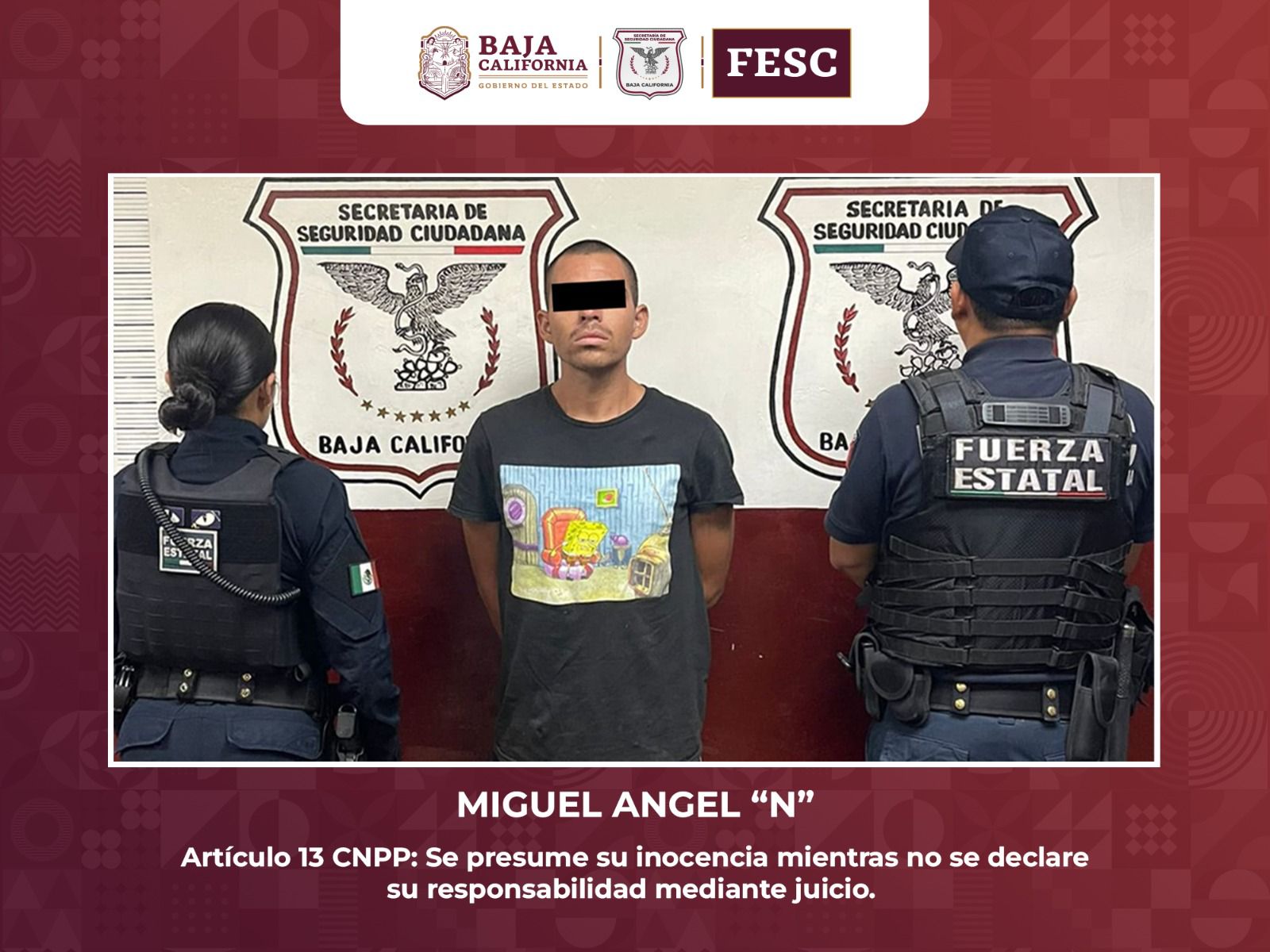 Detienen a sujeto por robo a casa habitación, en Mexicali