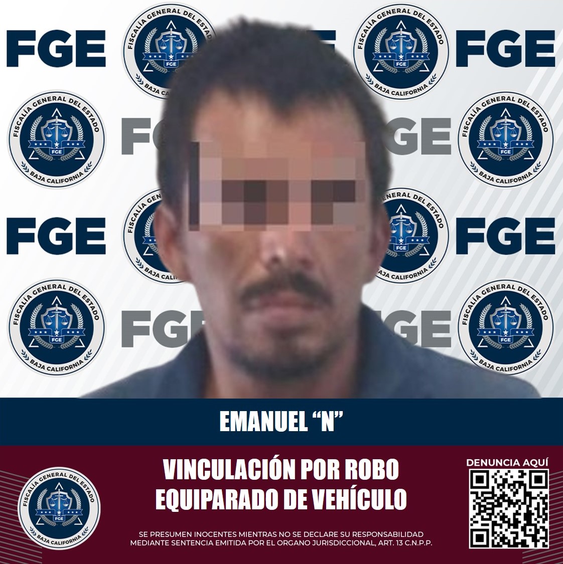 QUEDA VINCULADO A PROCESO ACUSADO DE ROBO EQUIPARADO DE VEHÍCULO