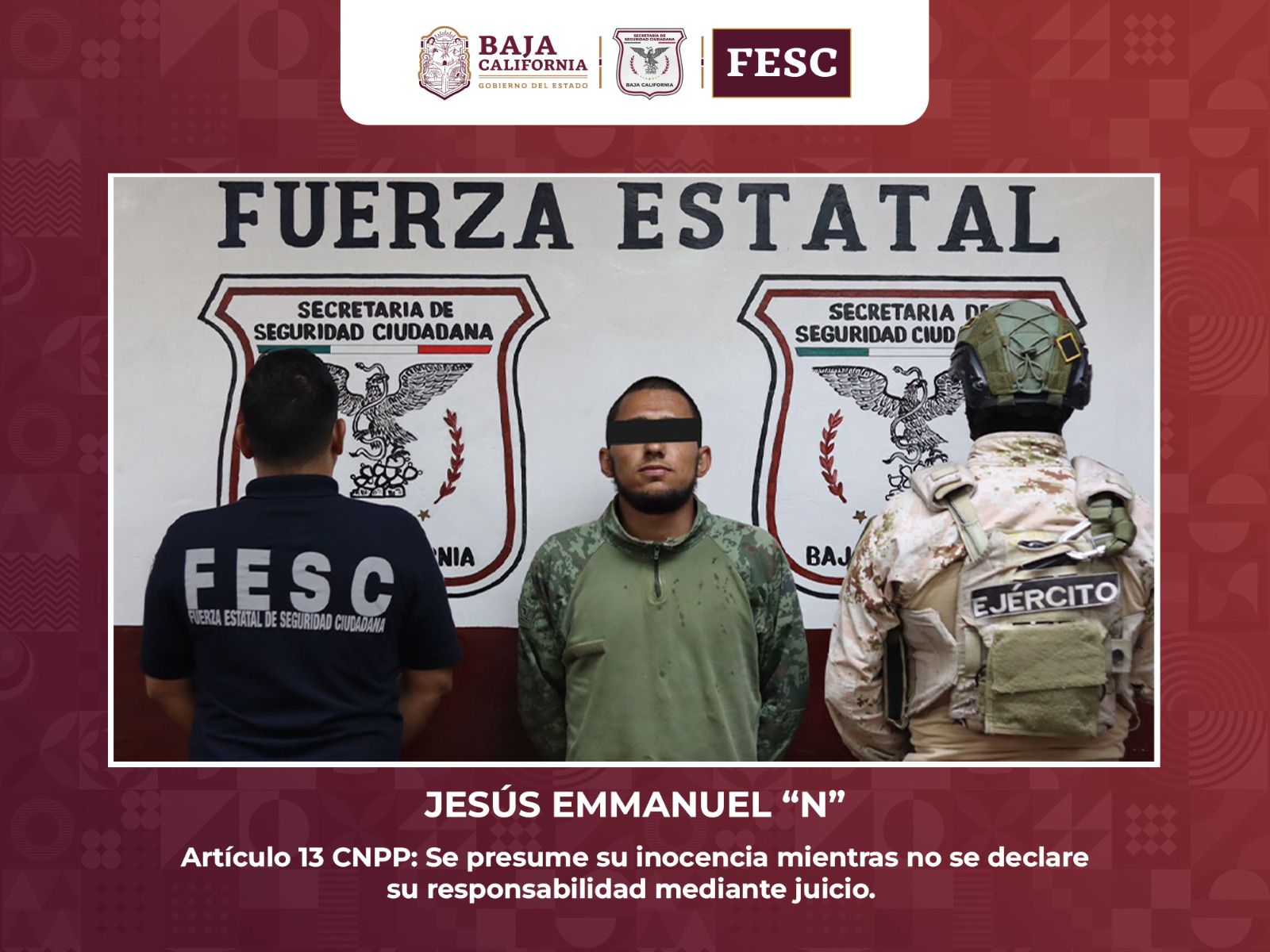 REPELE FUERZA ESTATAL AGRESIÓN ARMADA EN TECATE; DETIENE A UN HOMBRE