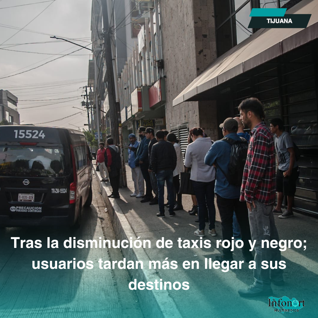 Tras la disminución de taxis rojo y negro; usuarios tardan más en llegar a sus destinos