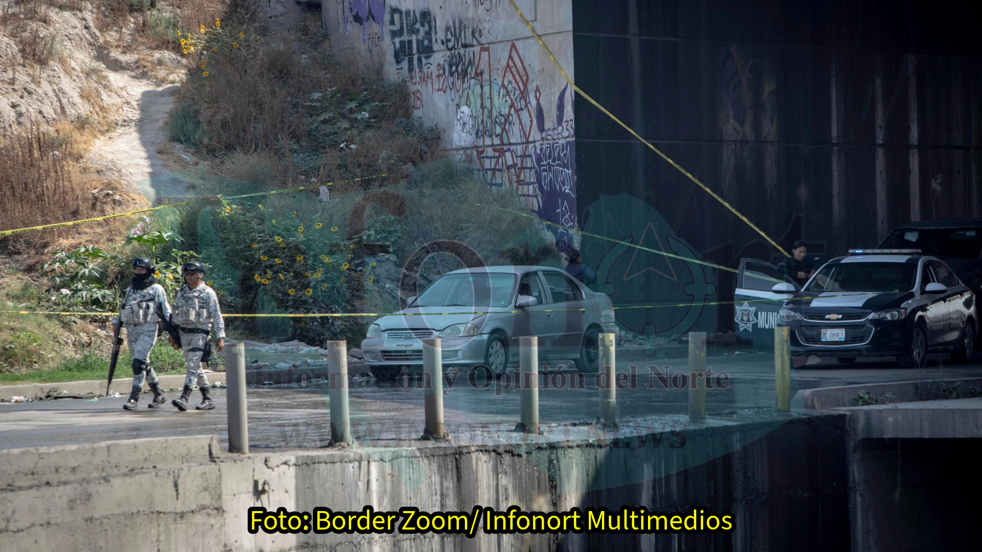 Dejan restos humanos en ambos sentidos del bulevar 2000