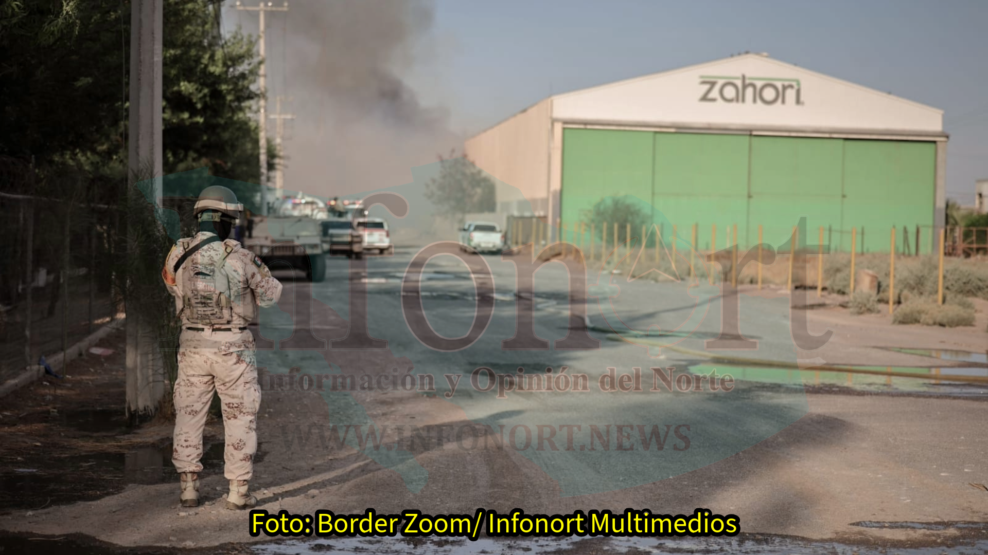 Se incendia planta Zahori, en Mexicali