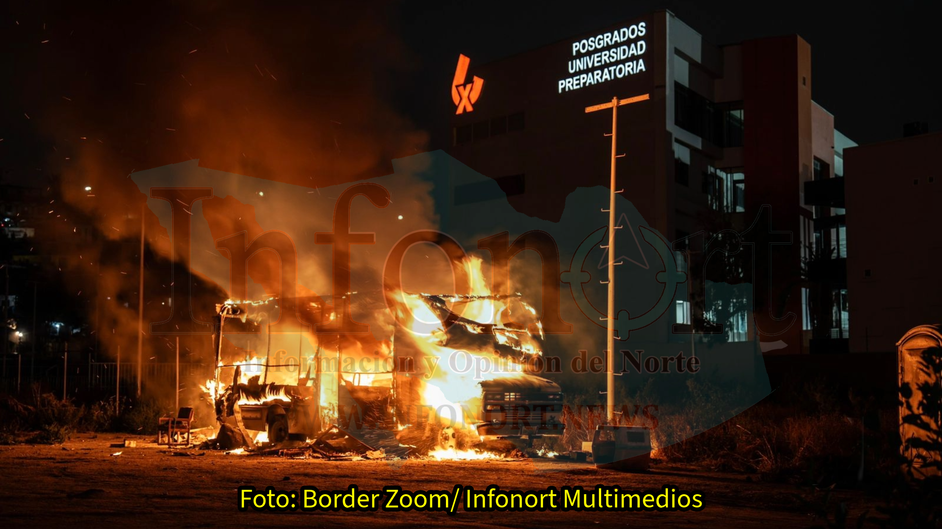 Se incendia traila a un costado de Vía Rápida Alamar