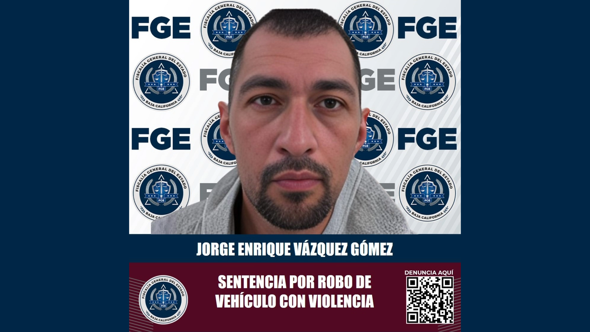 Sentencian a prisión a sujeto por robo de vehículo con violencia, en Tijuana