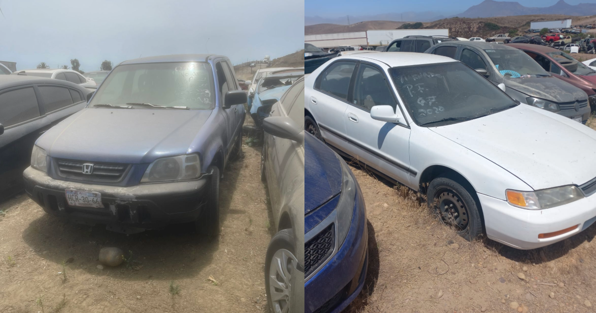 Recuperan nueve vehículos con reporte de robo durante operativos en Rosarito