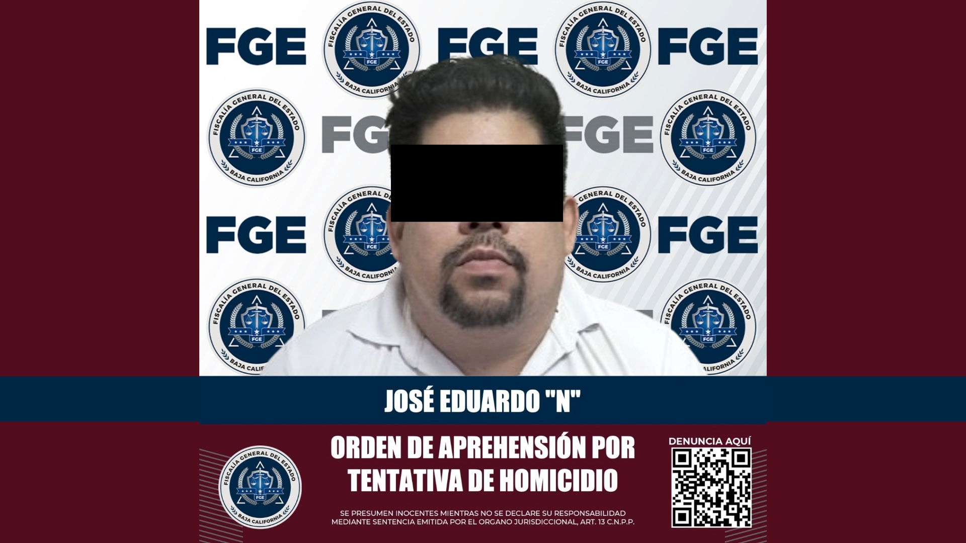 Detienen a sujeto por intento de homicidio, en Rosarito