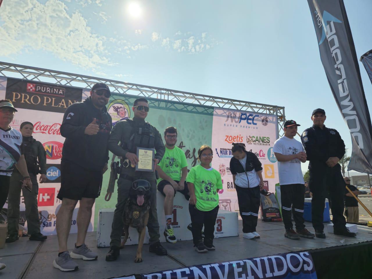 Otorgan reconocimiento a binomio K9 «Boris» de la Fuerza Estatal de Seguridad Ciudadana