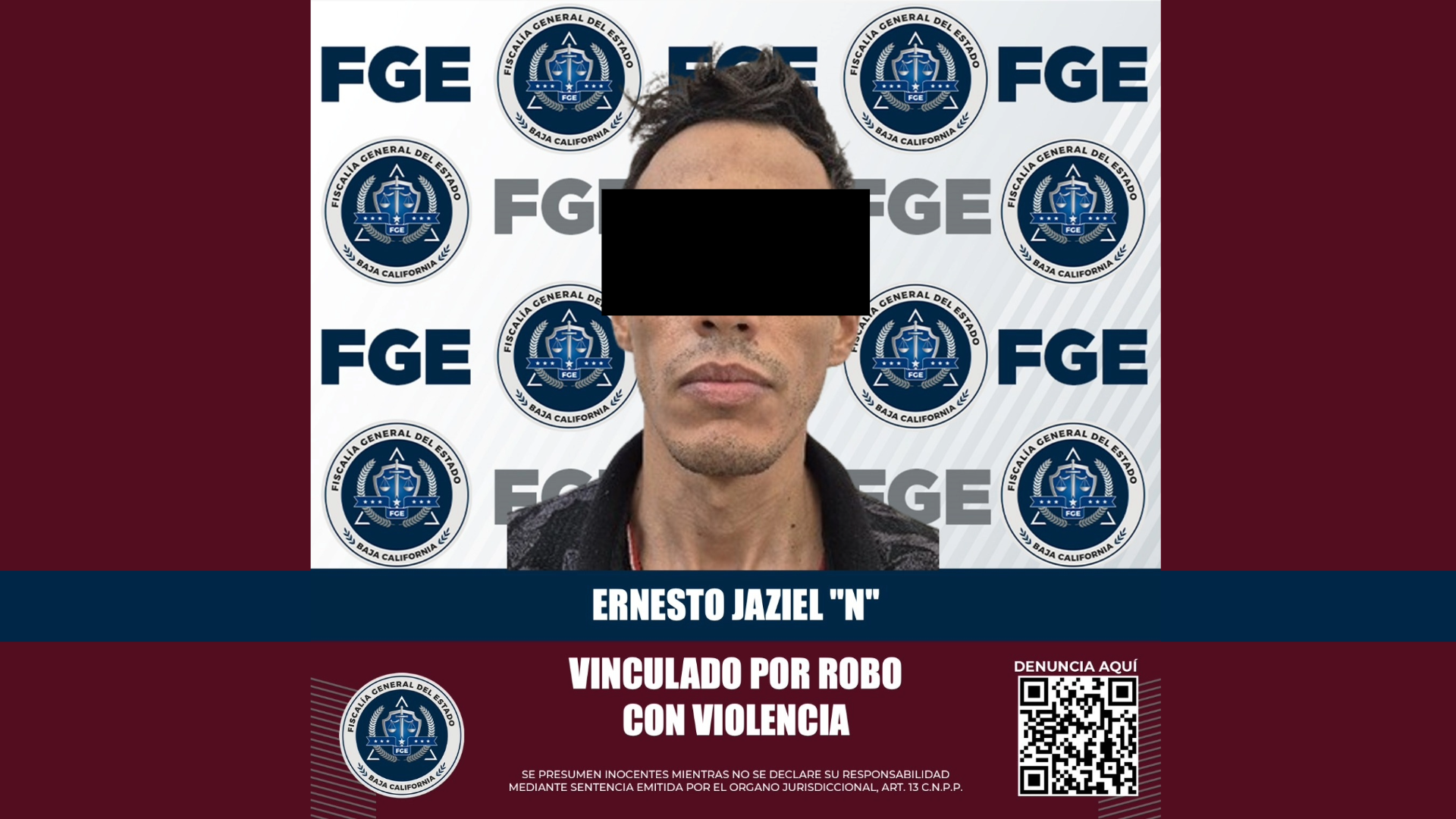 Detienen a presunto responsable de robos con violencia en tiendas OXXO, en Mexicali