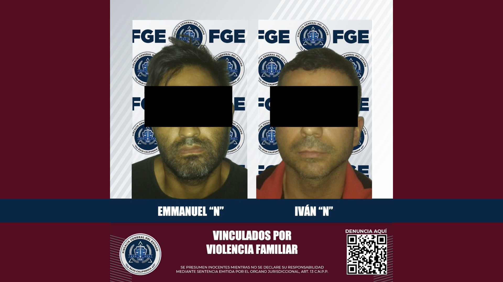 Vinculan a proceso a dos sujetos por violencia familiar, en Mexicali