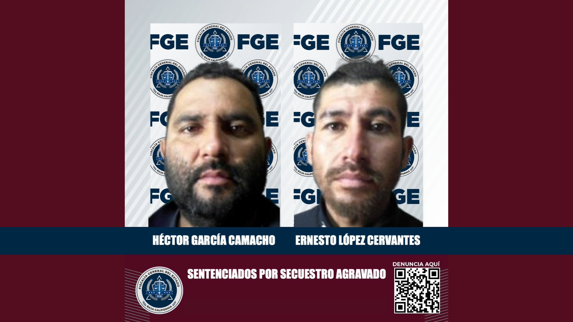 50 años de cárcel a dos hombres por secuestro, en Tecate