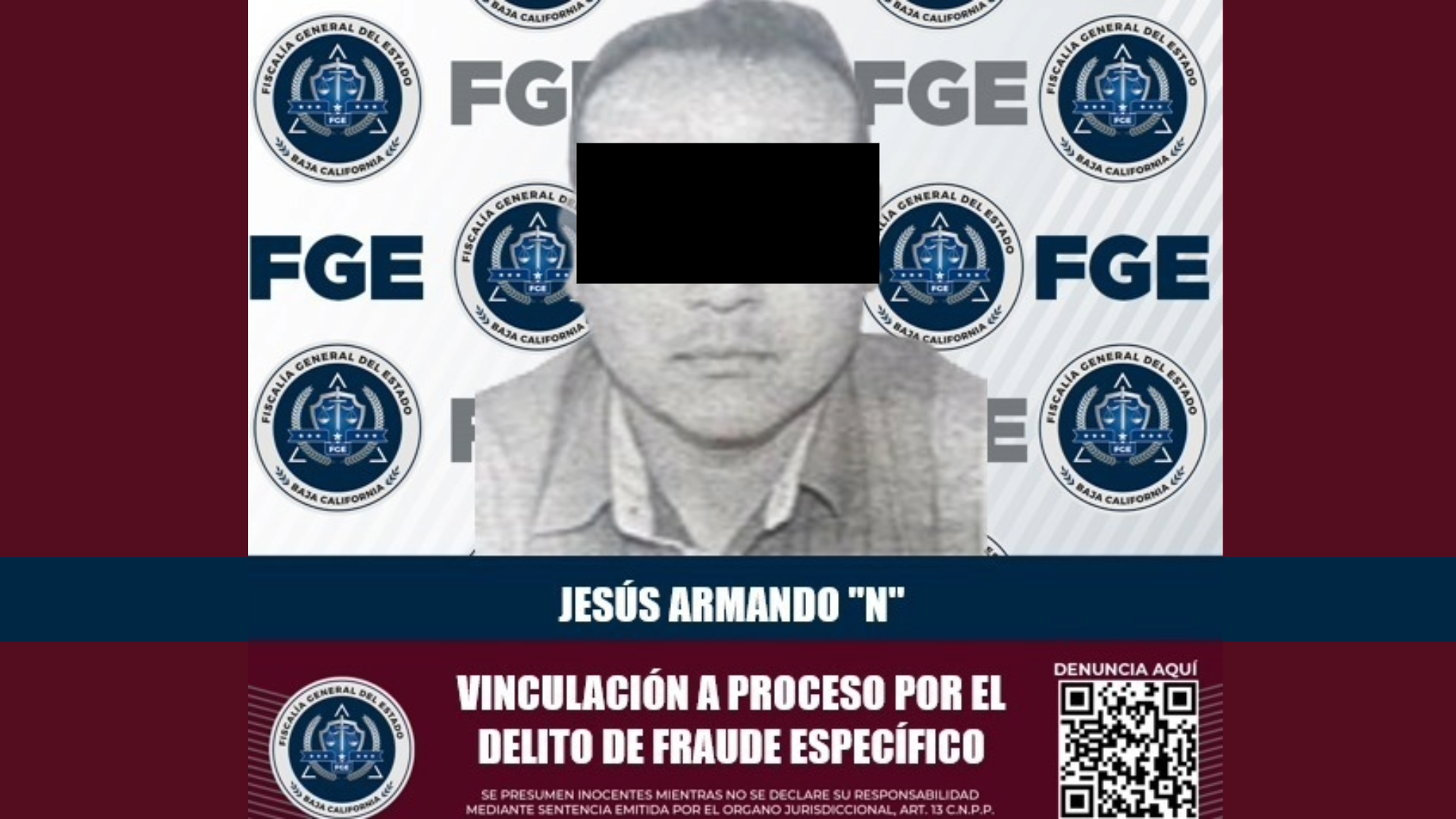 Detienen a hombre acusado de fraude, en Tecate