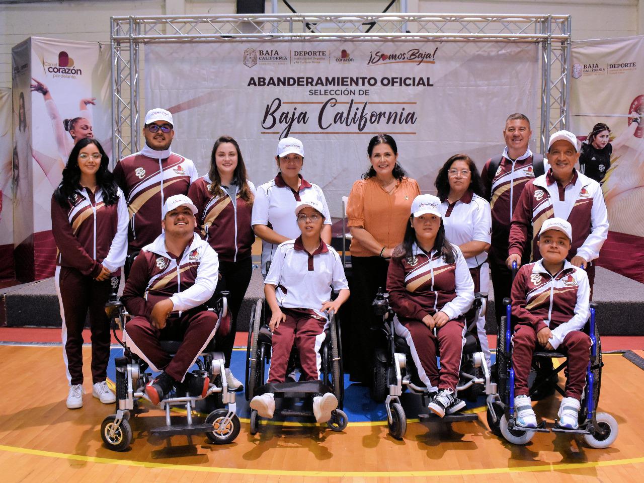 Abanderan la Delegación de BC rumbo a Paranacionales CONADE 2024