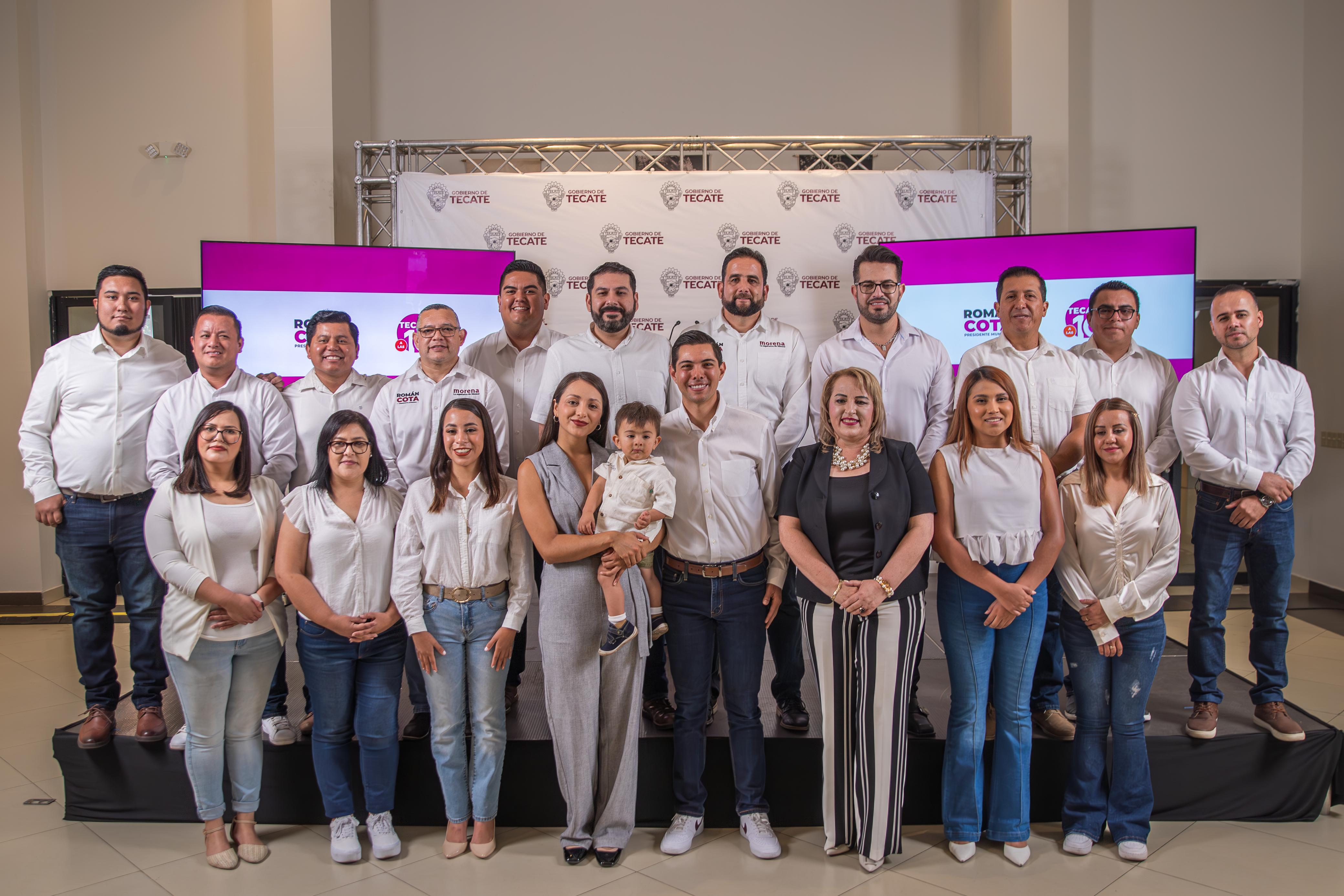 Presenta Román Cota a Gabinete del XXV Ayuntamiento de Tecate