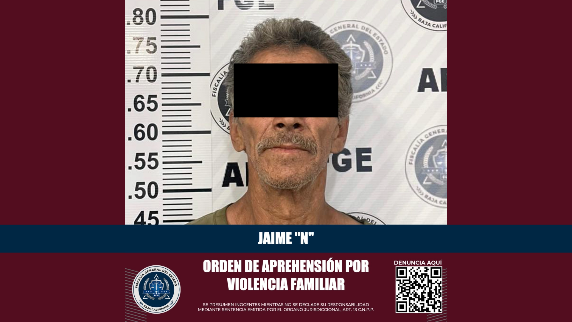 Detienen a hombre acusado de violencia familiar, en Tijuana