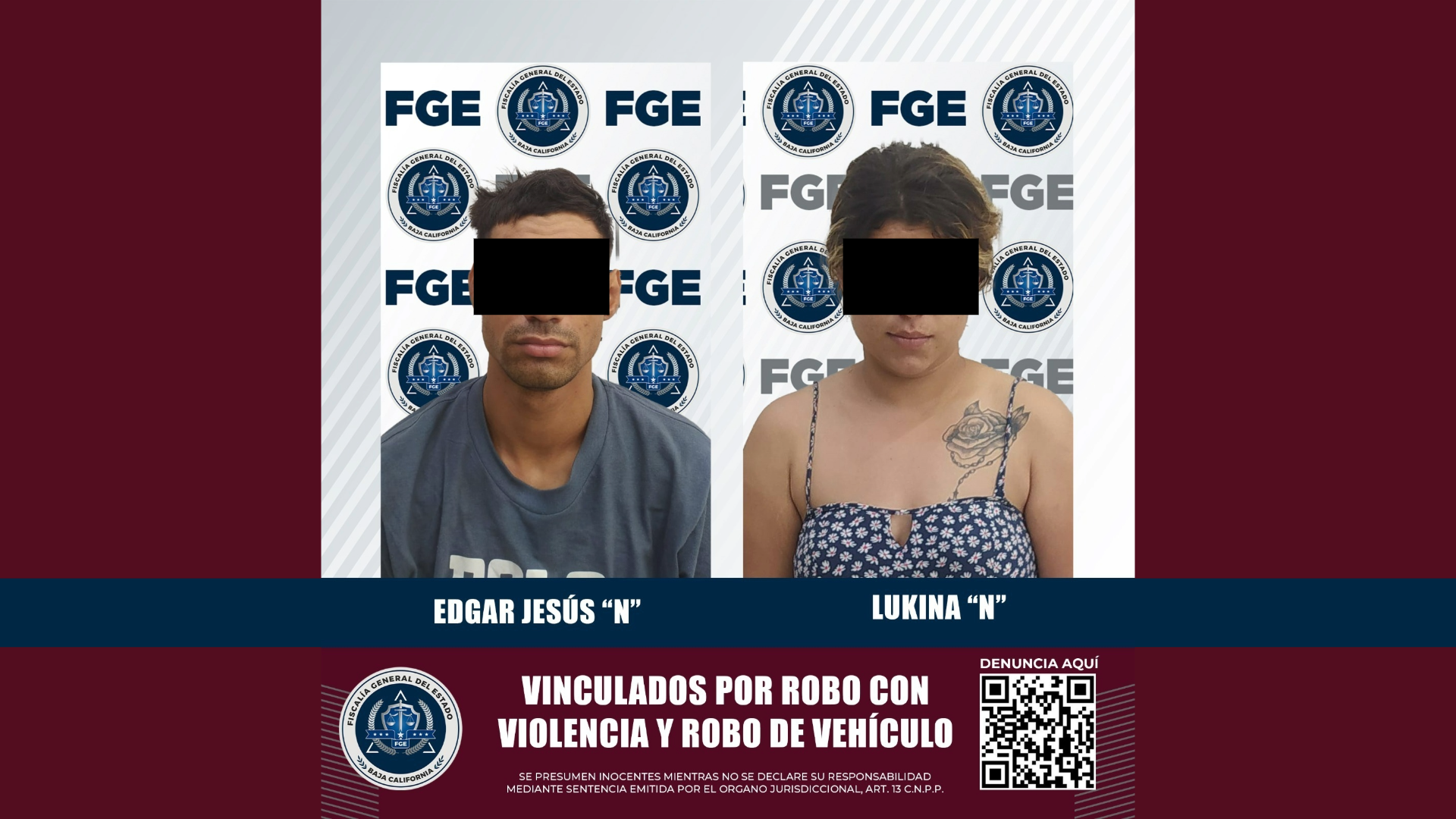 Detienen a hombre y mujer por robo de vehículo, en Mexicali