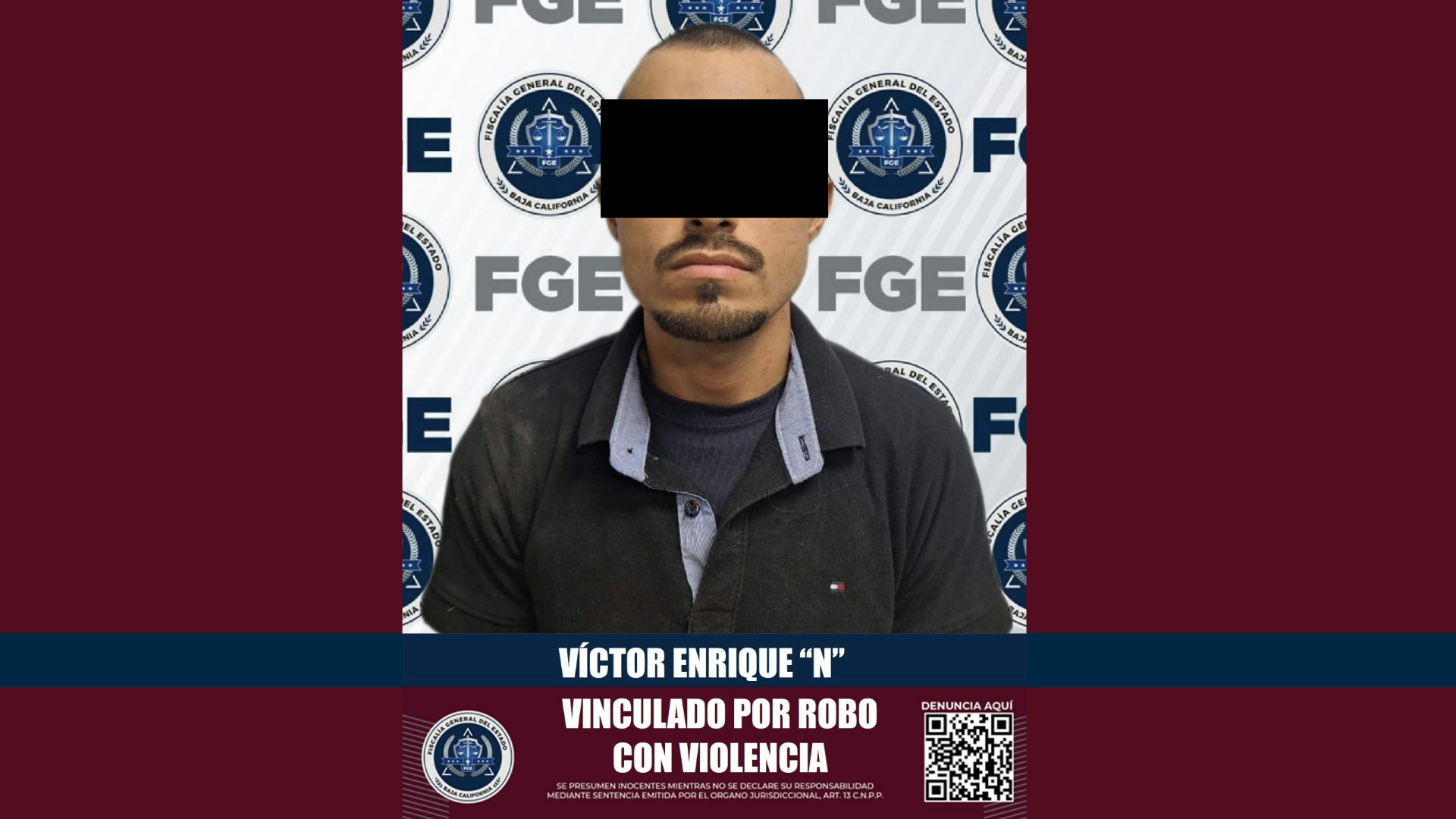 Detienen a sujeto relacionado en más de una docena de robos a comercio, en Mexicali