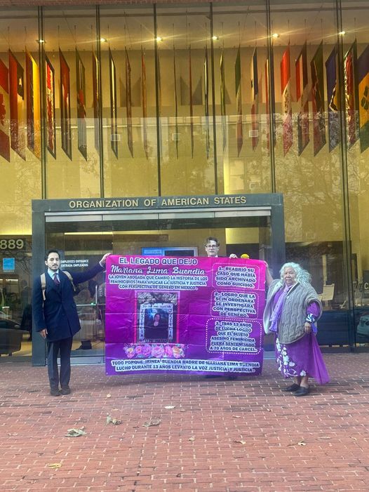 ACTIVISTA IRINEA BUENDÍA VISITA COMISIÓN INTERAMERICANA DE DERECHOS HUMANOS