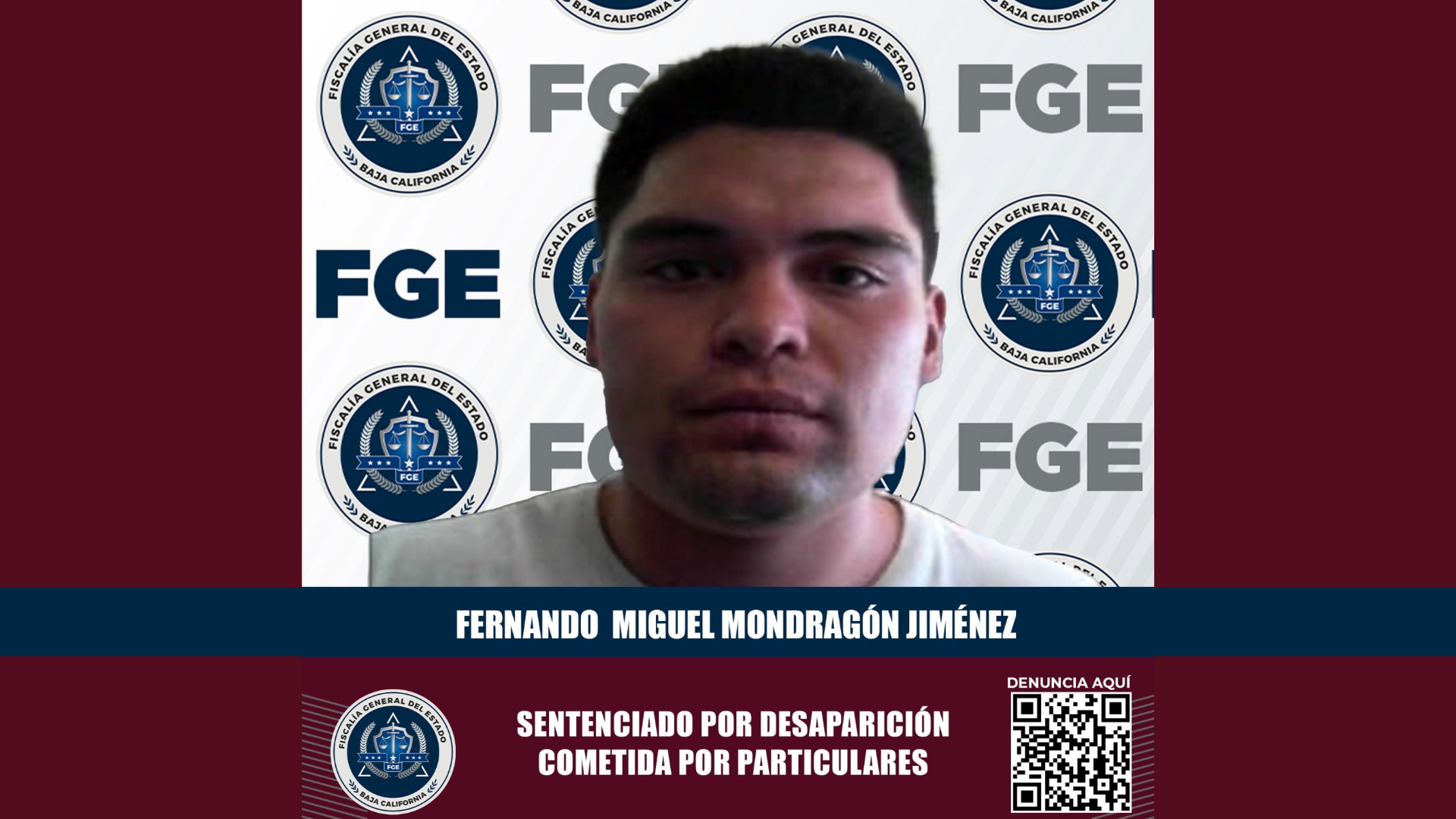 Sentencian a un hombre por delito de desaparición cometida por particulares, en Mexicali