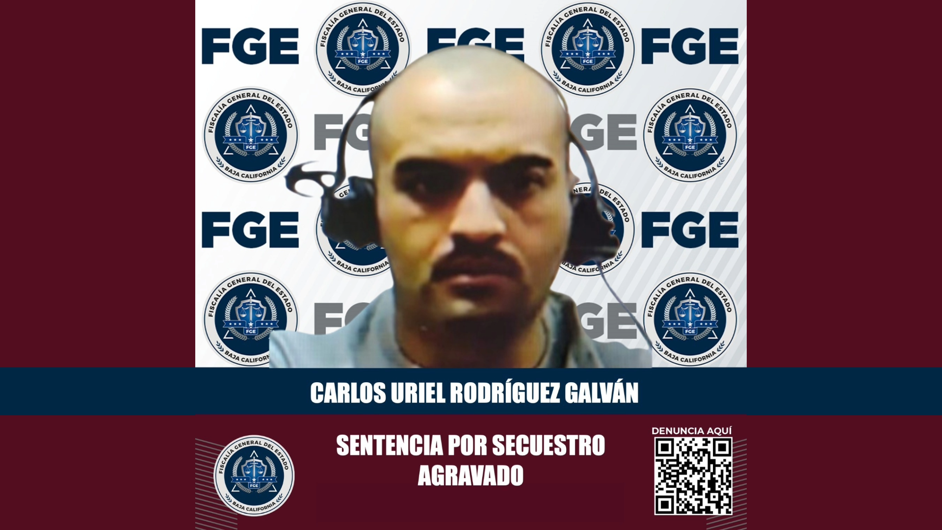 Sentencian a 190 años de prisión a culpable de secuestro agravado, en Tecate