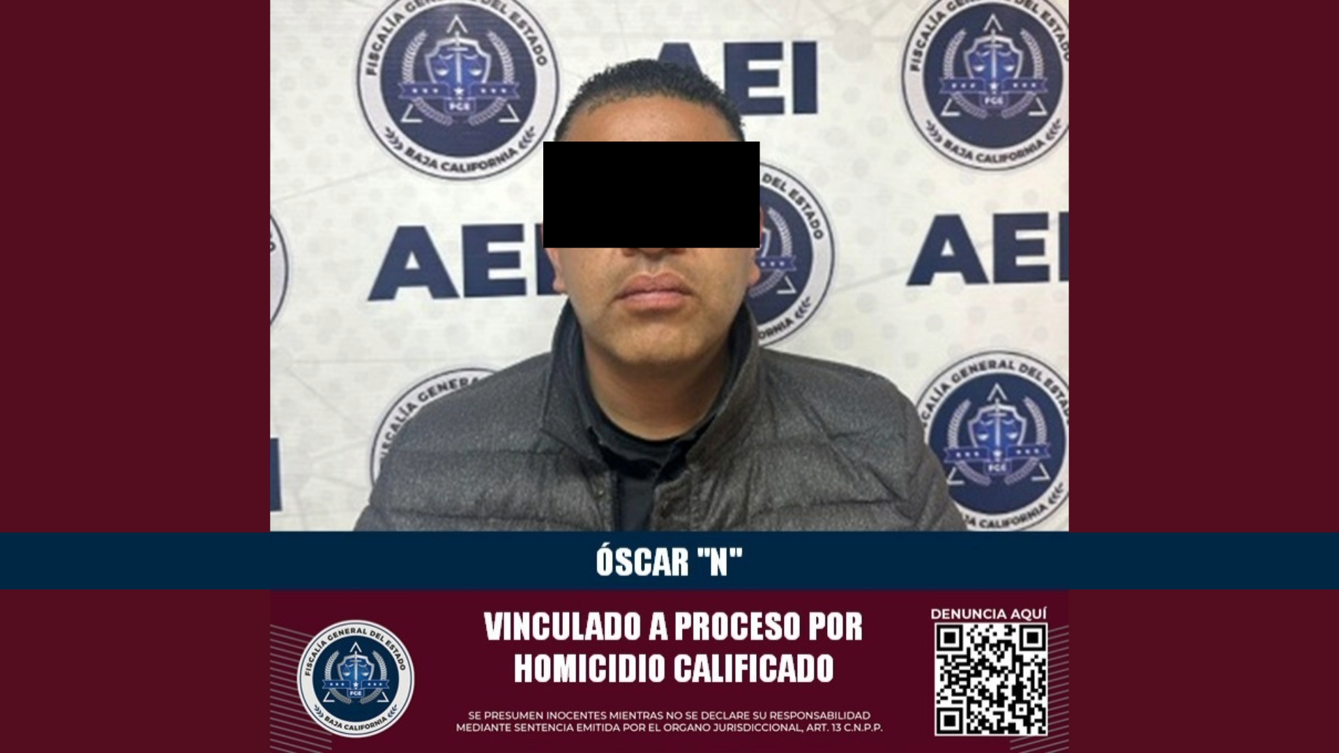 Detienen a sujeto por homicidio en bar de Rosarito