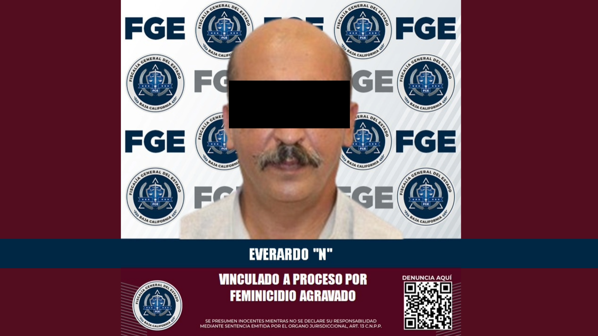 Detienen a sujeto acusado de feminicidio agravado, en Tijuana