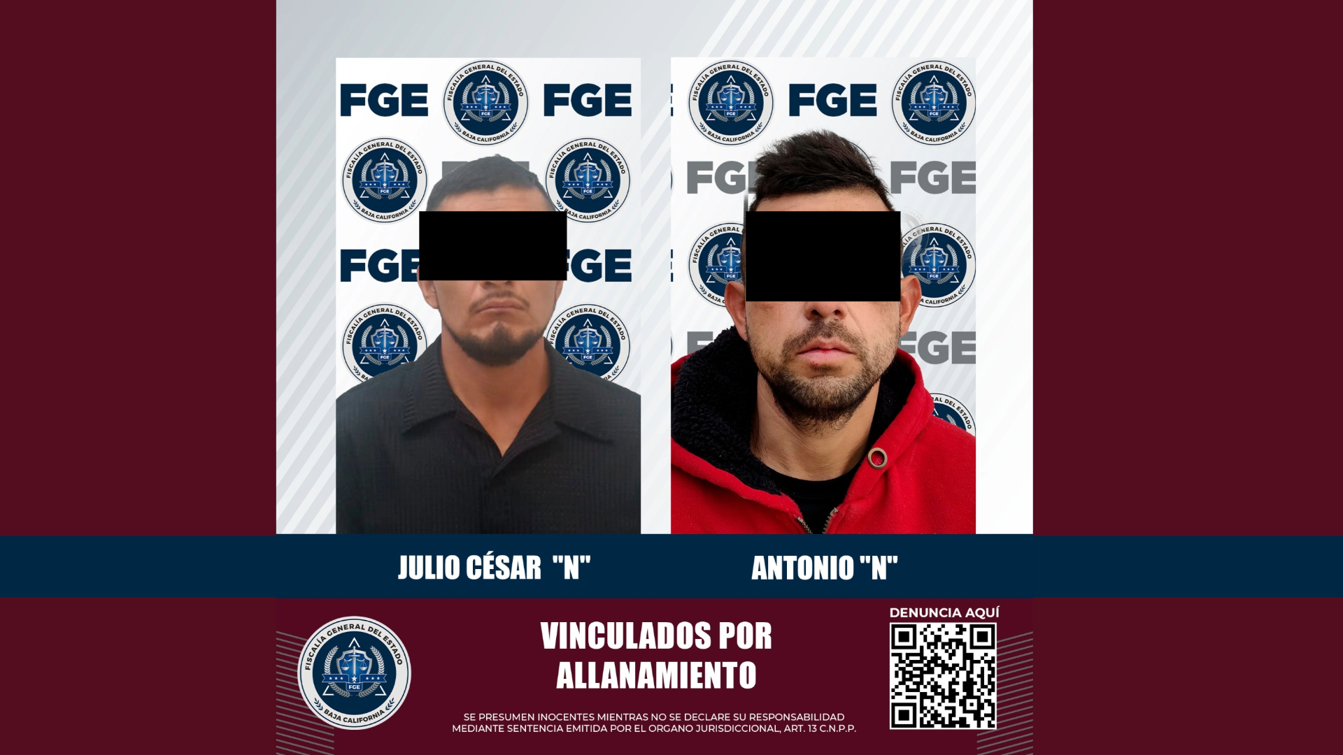 Detienen a dos hombres por delitos de allanamiento, en Mexicali