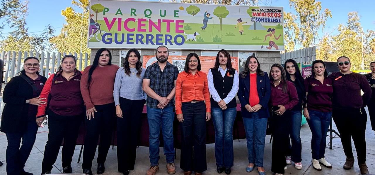 Inaugura INMUJER BC el Parque Vicente Guerrero como Punto Naranja
